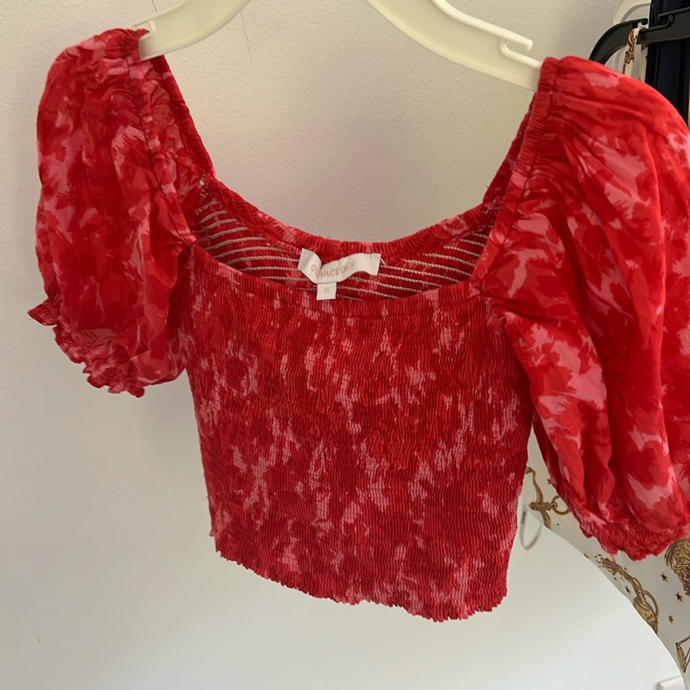 Red cute top